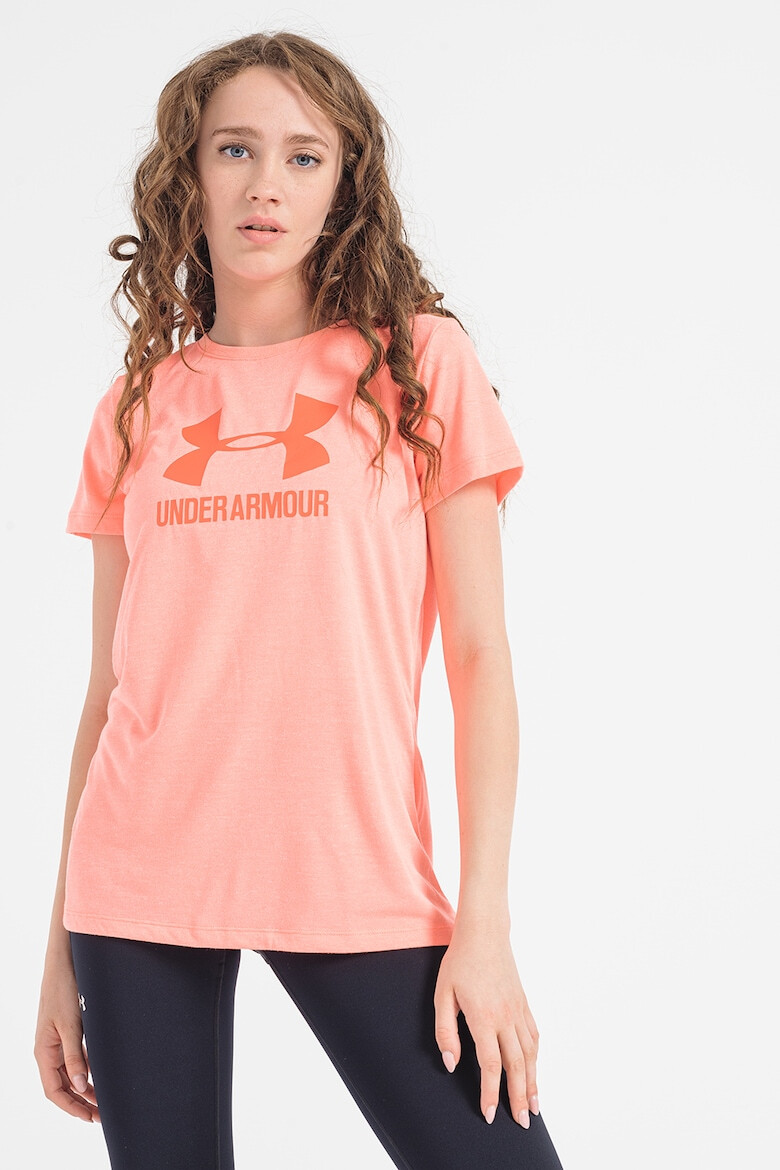 Under Armour Спортна тениска Threadborne с лого - Pepit.bg