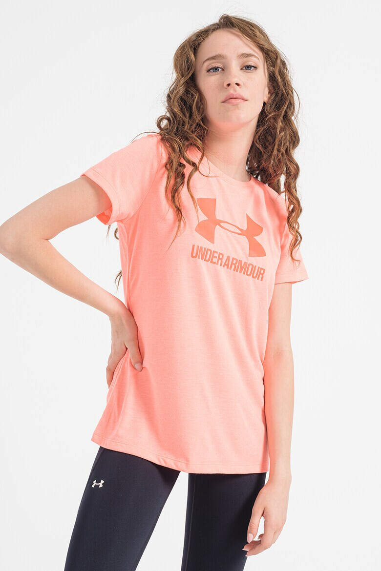 Under Armour Спортна тениска Threadborne с лого - Pepit.bg