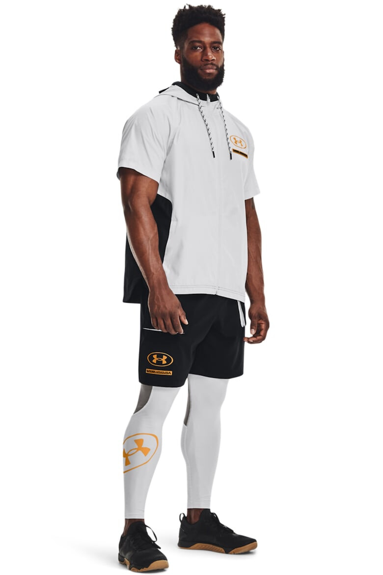 Under Armour Спортно худи Evolution с къси ръкави и цип - Pepit.bg