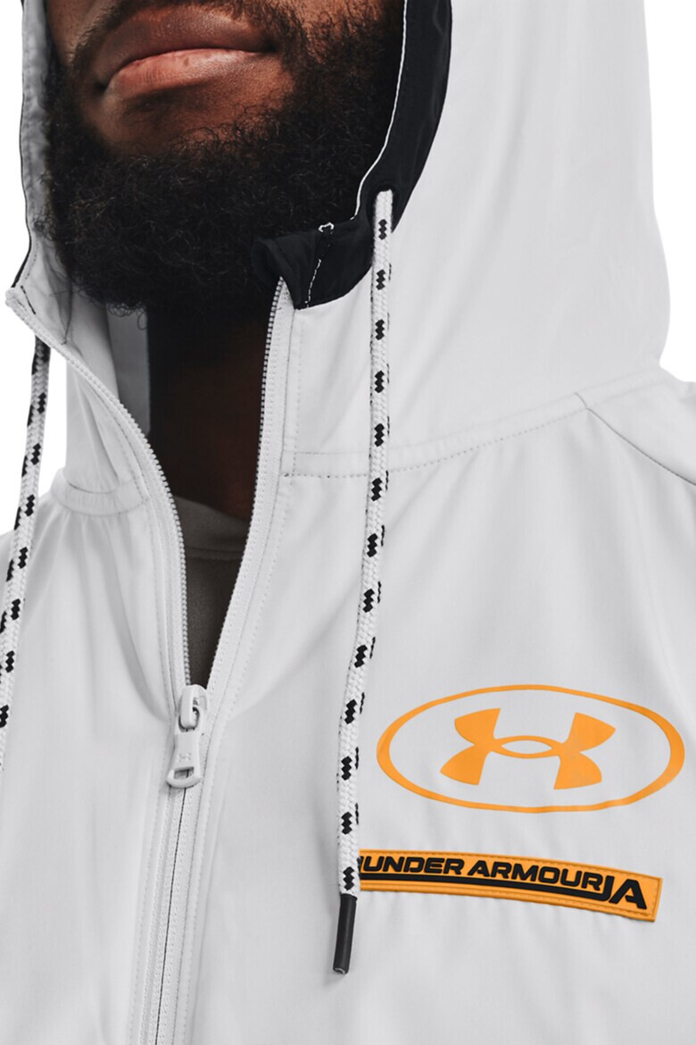 Under Armour Спортно худи Evolution с къси ръкави и цип - Pepit.bg
