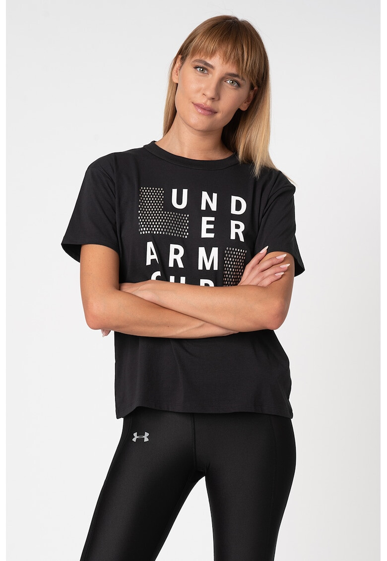 Under Armour Фитнес тениска с лого - Pepit.bg