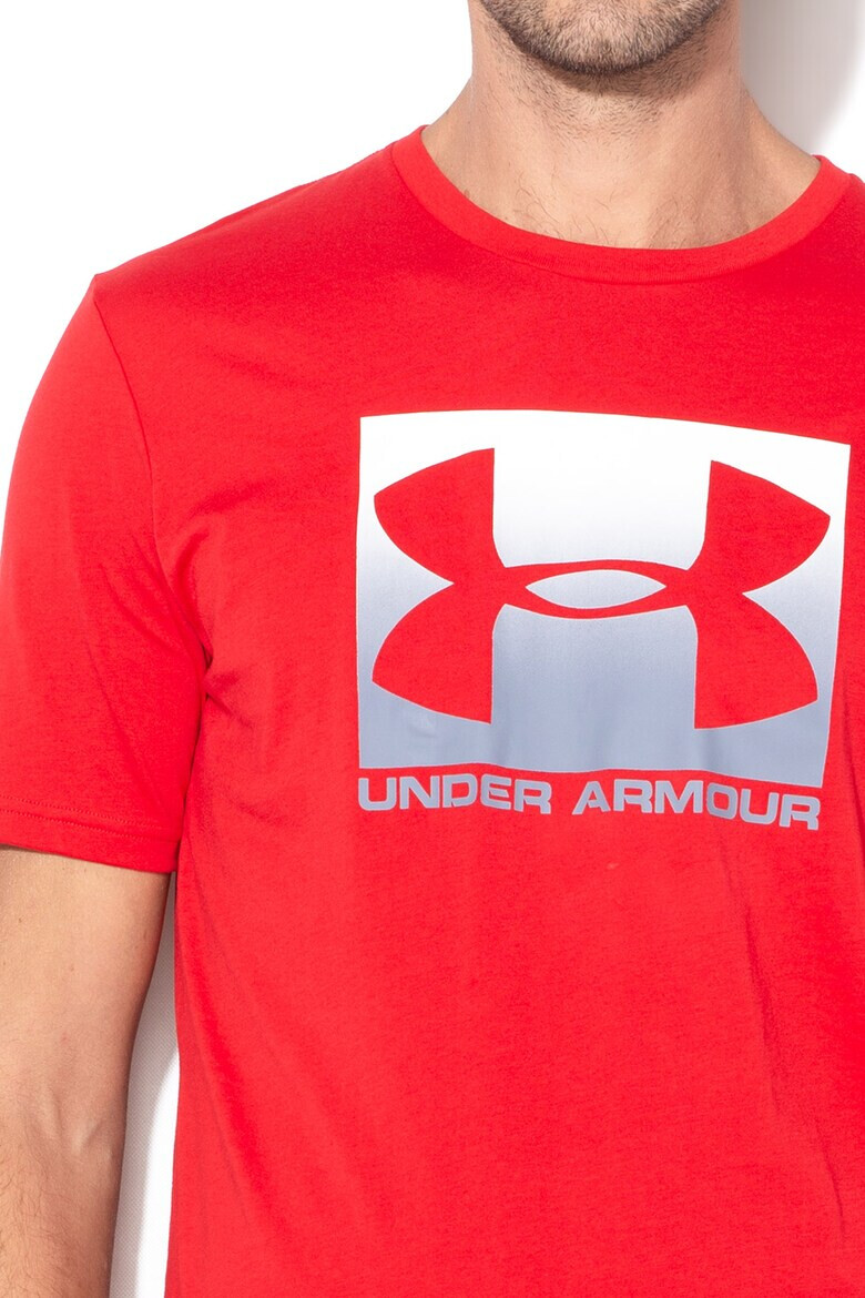 Under Armour Тениска за фитнес Boxed с лого - Pepit.bg