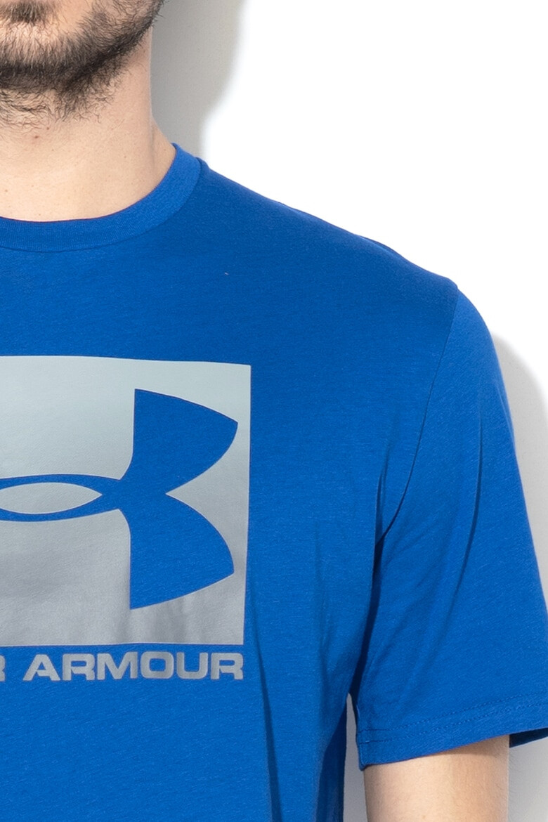 Under Armour Тениска за фитнес Boxed с лого - Pepit.bg