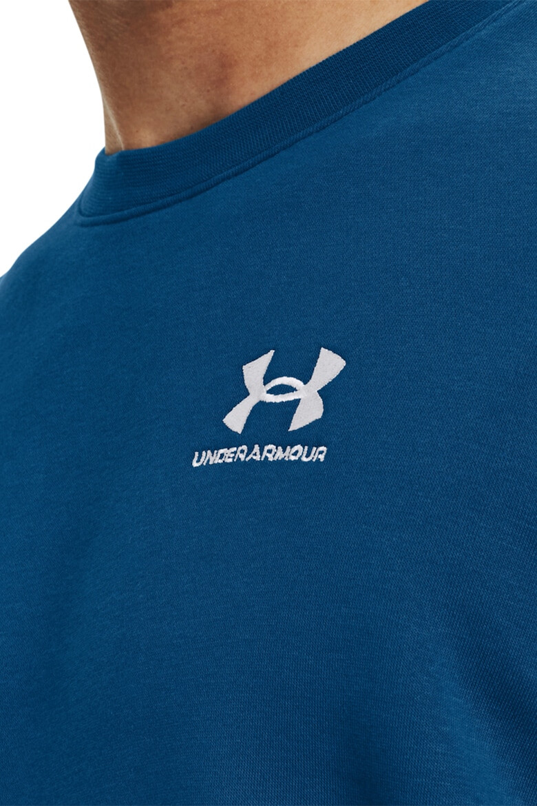Under Armour Тренировъчен суитшърт Icon - Бял/Петролно синьо - Pepit.bg