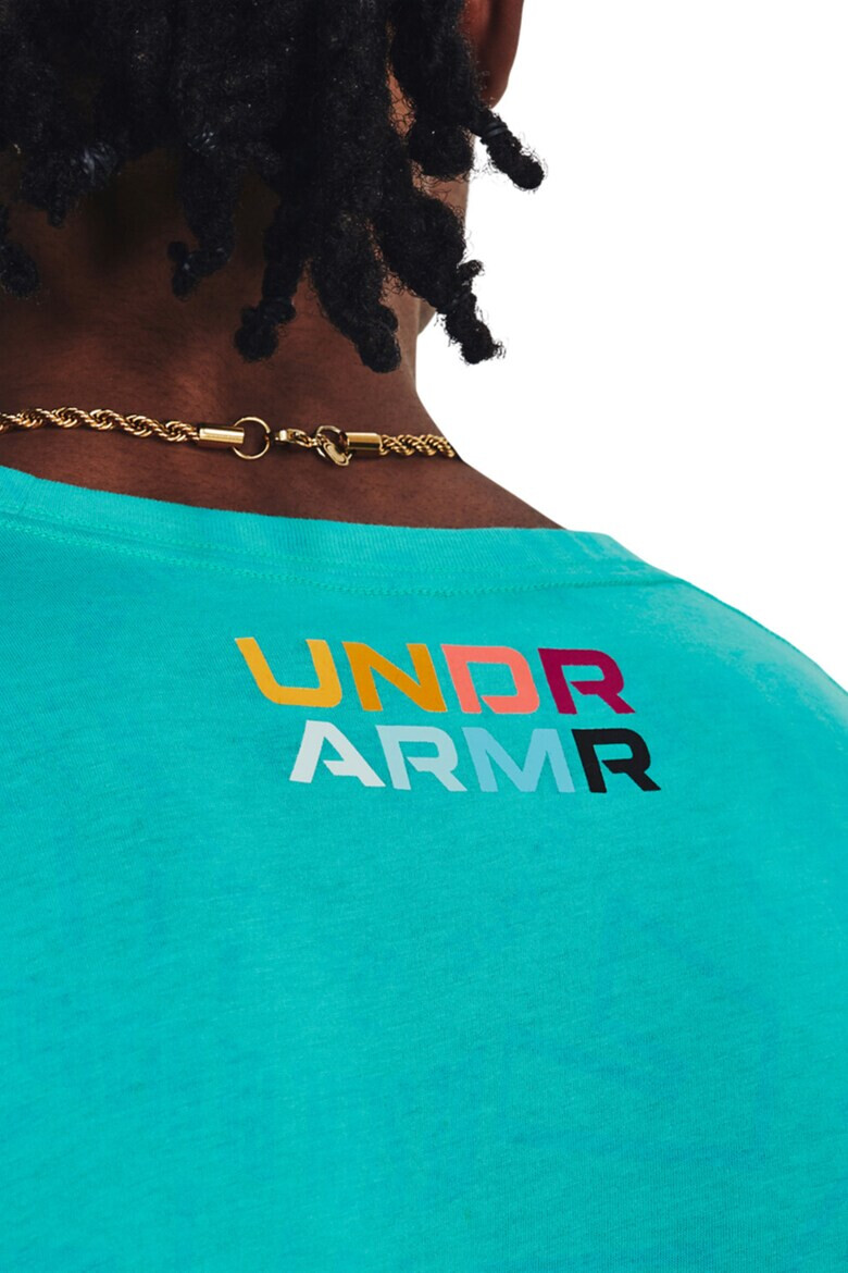 Under Armour Тренировъчна тениска с шарка - Pepit.bg