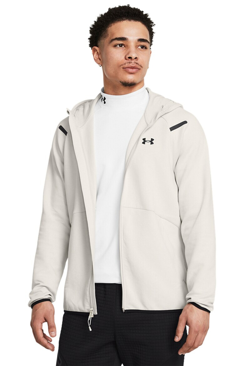 Under Armour Поларено худи Unstoppable - Мръснобял - Pepit.bg
