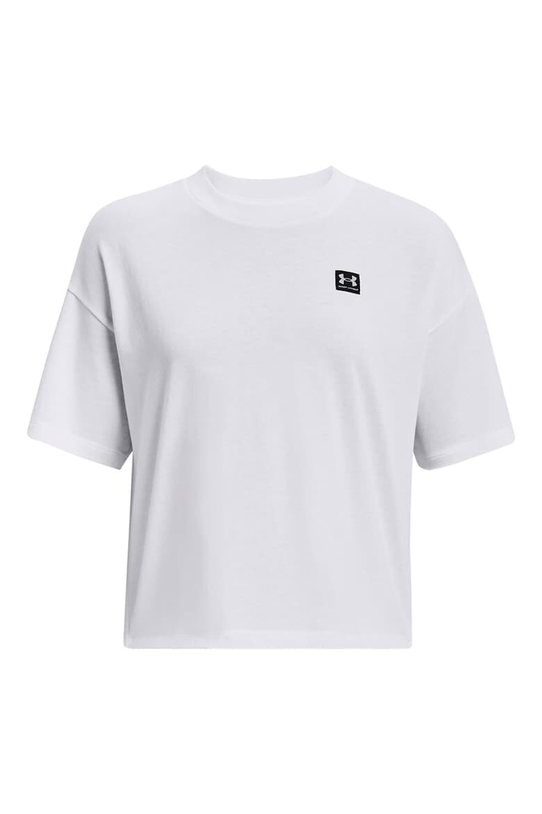 Under Armour Уголемена фитнес тениска с лого - Pepit.bg