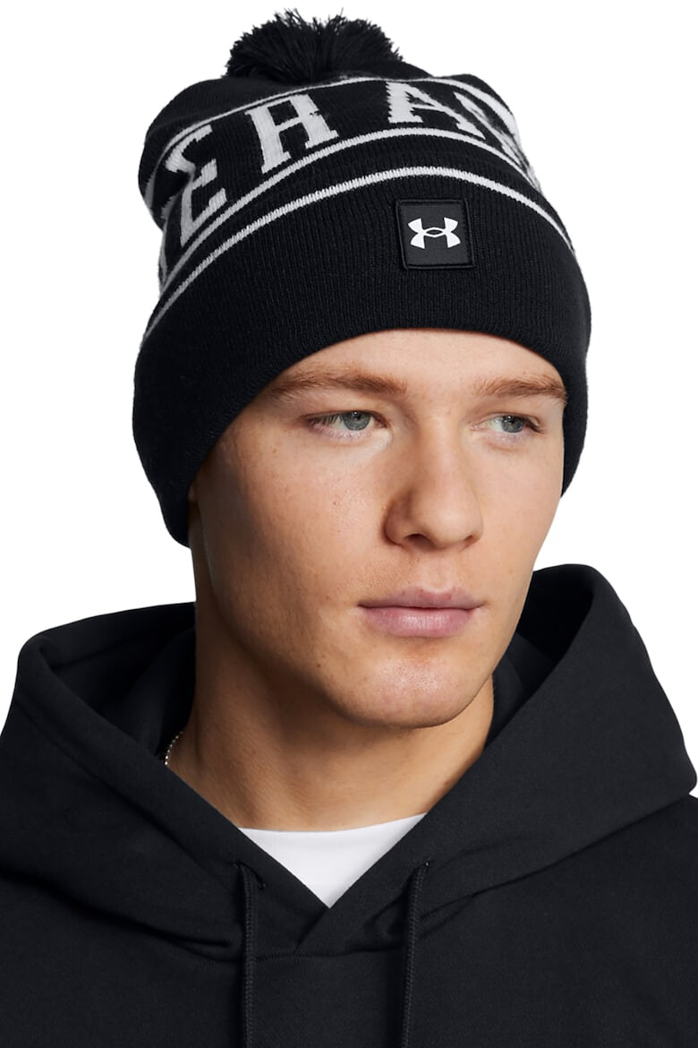Under Armour Унисекс фитнес шапка Halftime с помпон - Pepit.bg