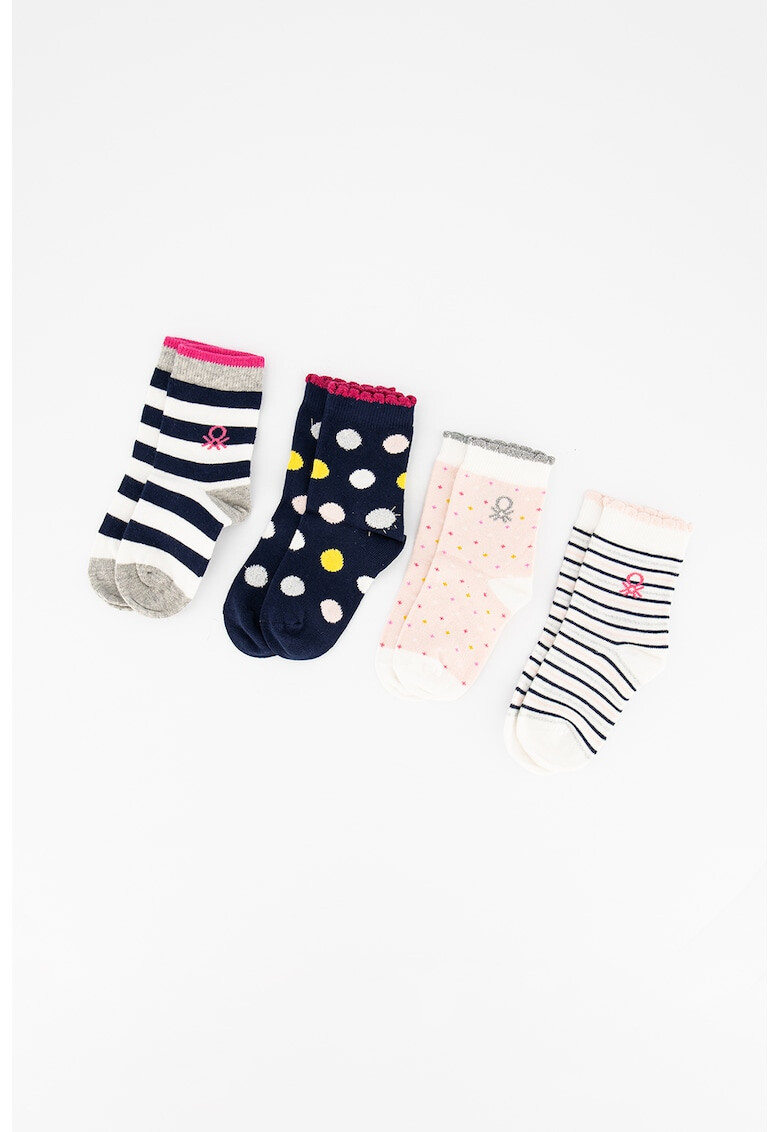 United Colors of Benetton Underwear Десенирани чорапи - 4 чифта - Pepit.bg