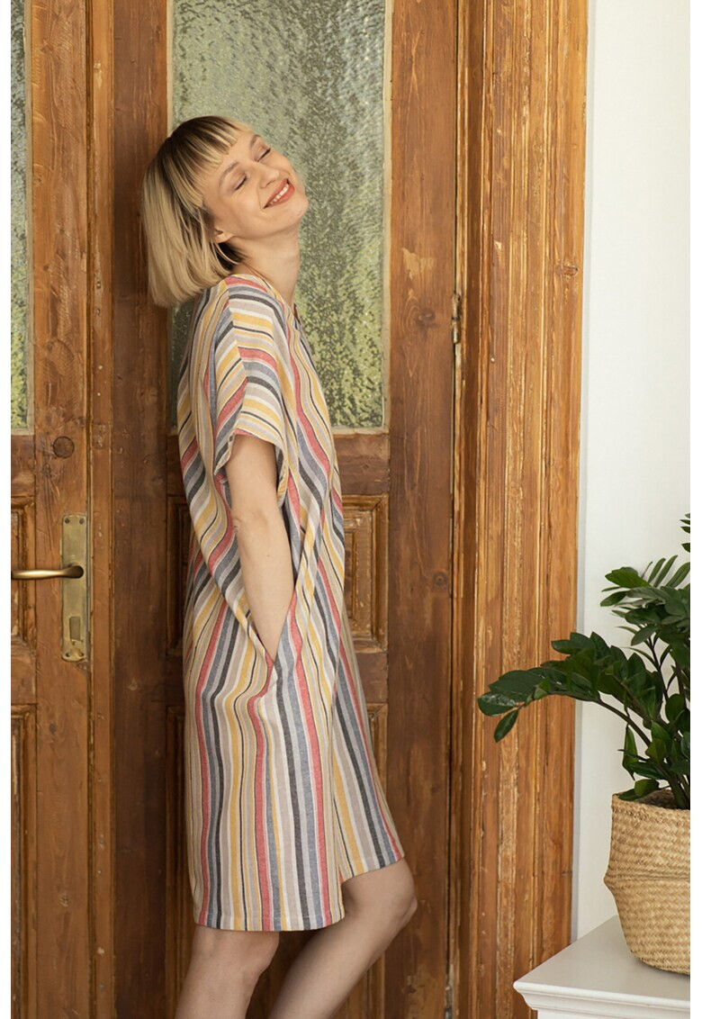 UNDRESS Ленена рокля с шпиц - Pepit.bg