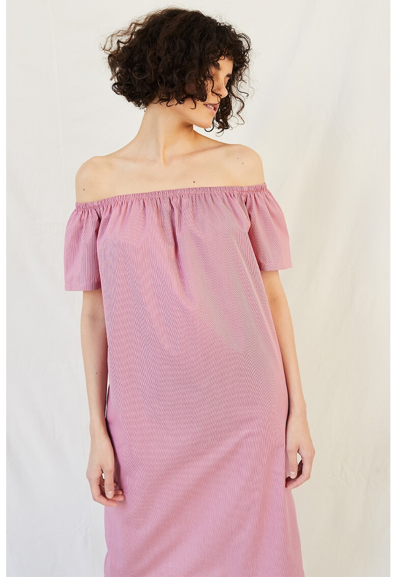 UNDRESS Рокля с голи рамене - Pepit.bg