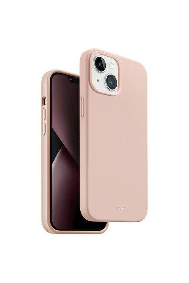 uniq Калъф Lino Hue Magclick за iPhone 14 - Blush Pink - Pepit.bg