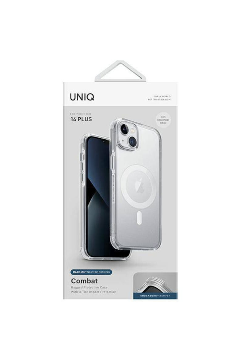 uniq Защитен калъф Combat Magclick за iPhone 14 Plus Satin Clear - Pepit.bg