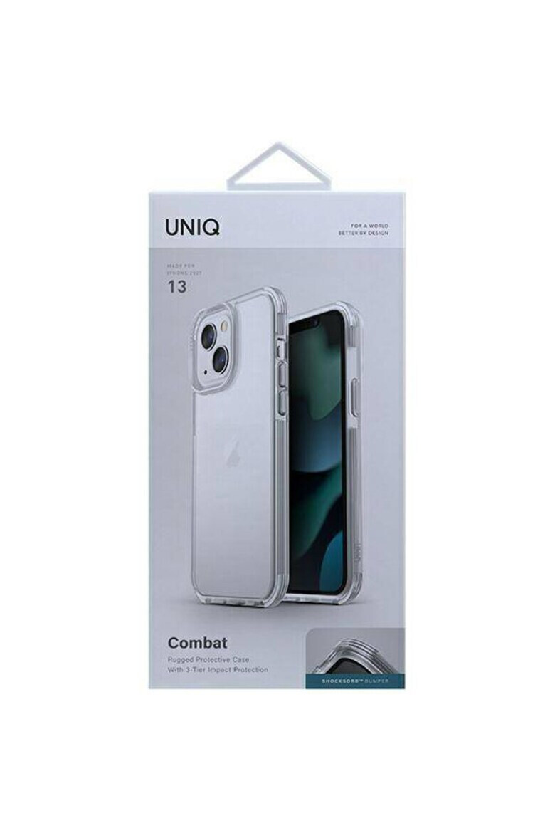 uniq Защитен калъф Combat за iPhone 13 Crystal Clear - Pepit.bg