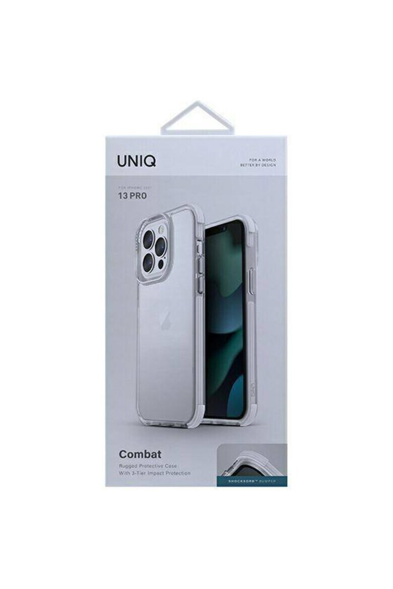 uniq Защитен калъф Combat за iPhone 13 Pro / 13 - Бял - Pepit.bg