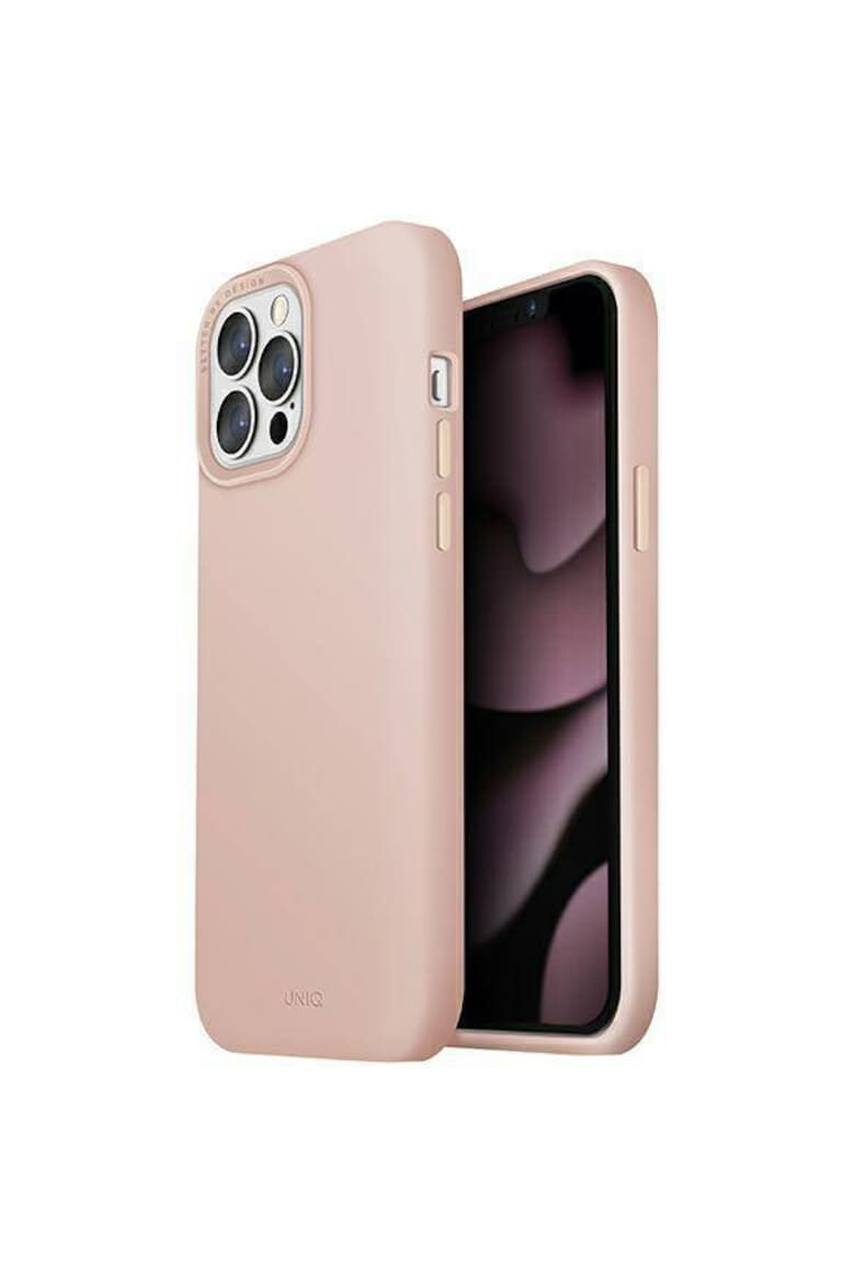 uniq Защитен калъф Lino Hue Magclick за iPhone 13 Pro Max - Blush Pink - Pepit.bg