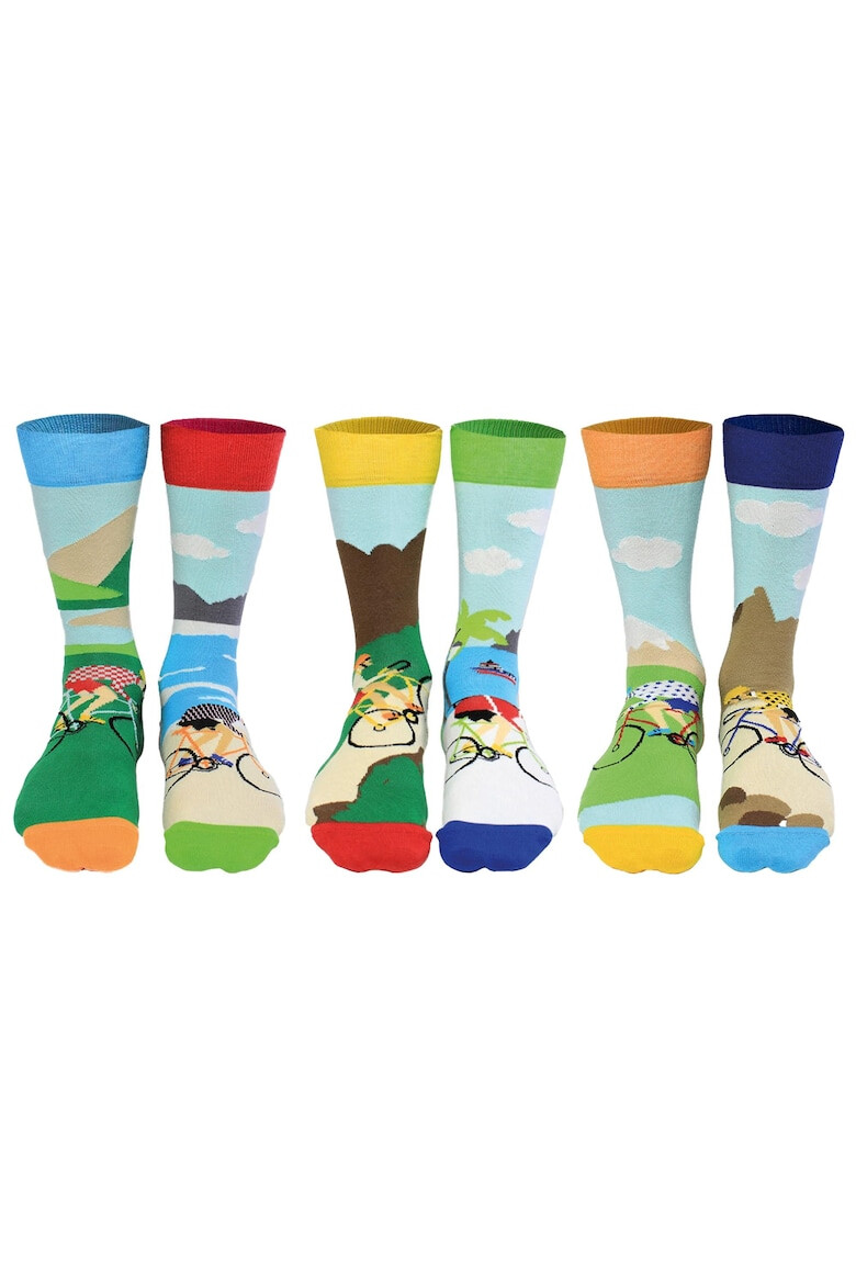 United OddSocks Дълги чорапи с шарка - 6 чифта - Pepit.bg