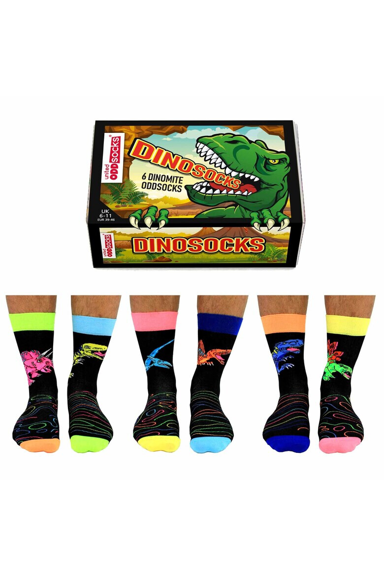 United OddSocks Дълги чорапи с шарка - 6 чифта - Pepit.bg