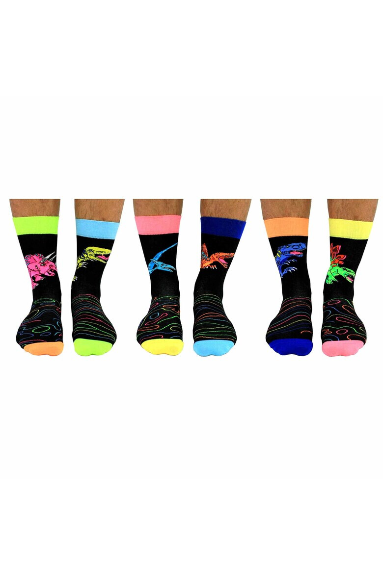 United OddSocks Дълги чорапи с шарка - 6 чифта - Pepit.bg