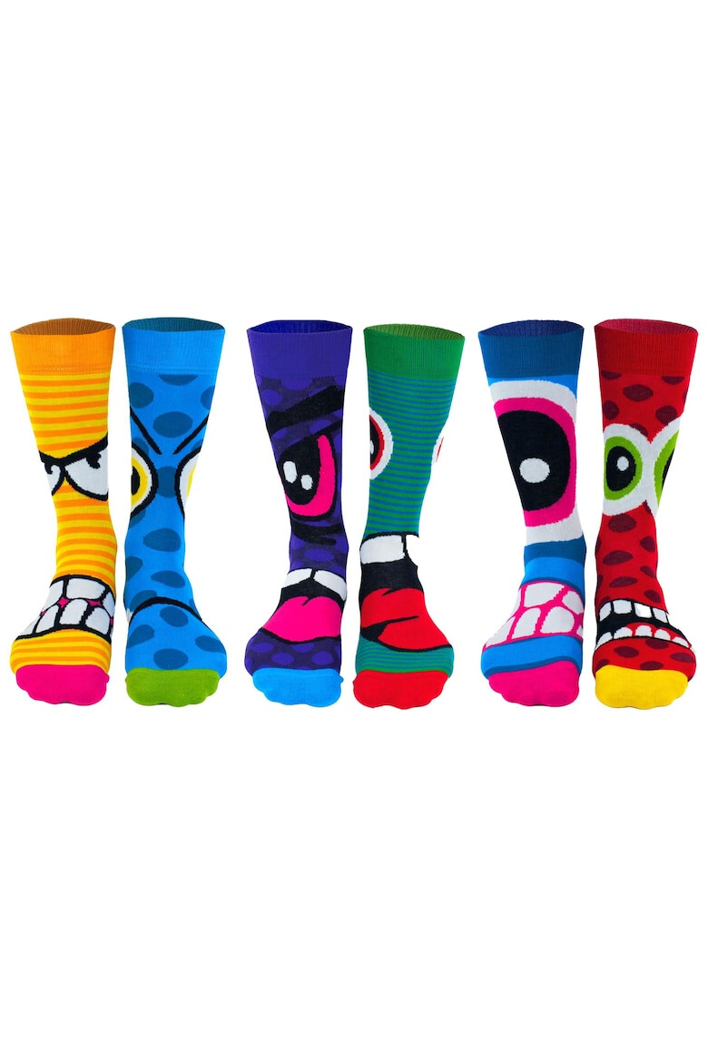 United OddSocks Дълги чорапи с шарка - 6 чифта - Pepit.bg