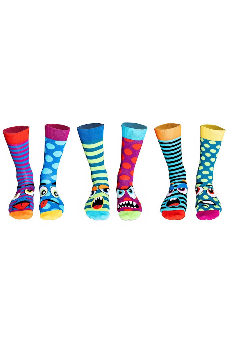 United OddSocks Дълги чорапи с шарка - 6 чифта - Pepit.bg