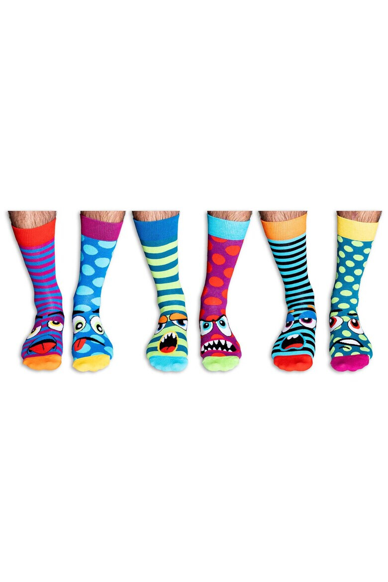 United OddSocks Дълги чорапи с шарка - 6 чифта - Pepit.bg