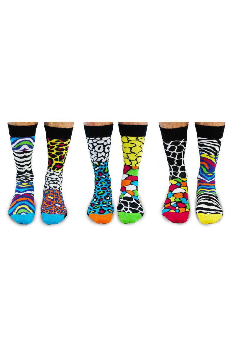 United OddSocks Дълги чорапи с шарка - 6 чифта - Pepit.bg