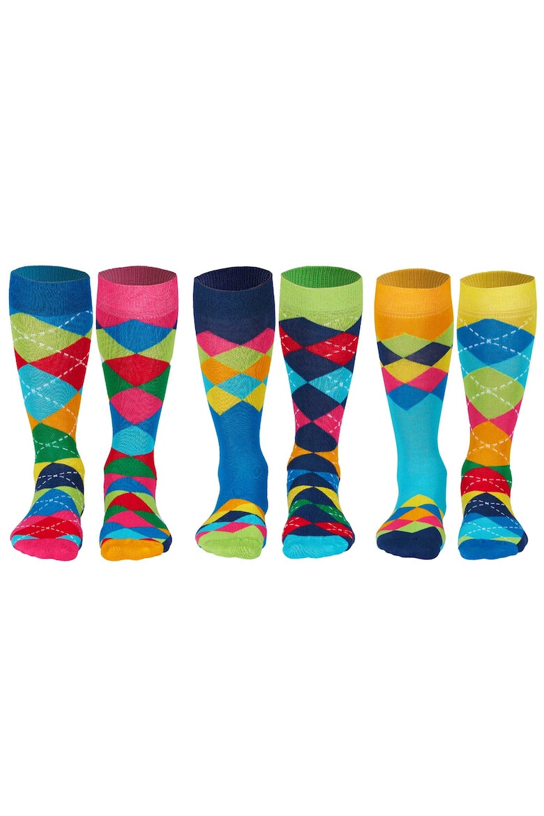 United OddSocks Дълги чорапи с шарка - 6 чифта - Pepit.bg