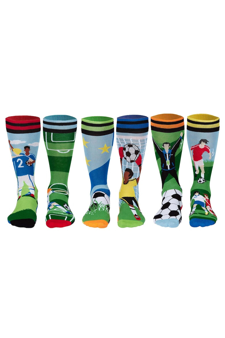 United OddSocks Дълги чорапи с шарка - 6 чифта - Pepit.bg