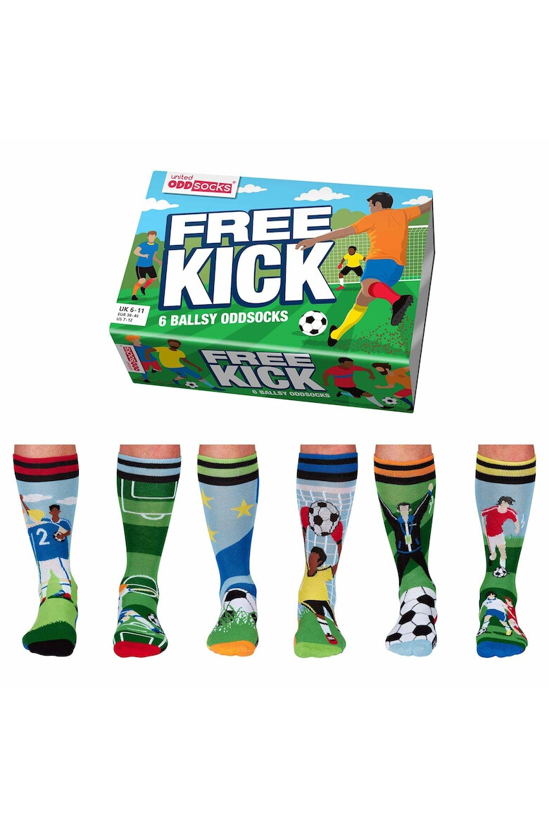 United OddSocks Дълги чорапи с шарка - 6 чифта - Pepit.bg