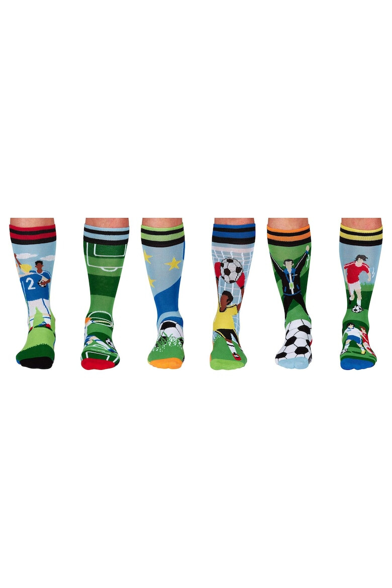 United OddSocks Дълги чорапи с шарка - 6 чифта - Pepit.bg