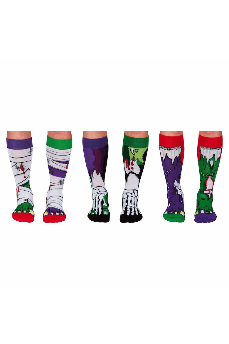 United OddSocks Дълги чорапи с шарка - 6 чифта - Pepit.bg