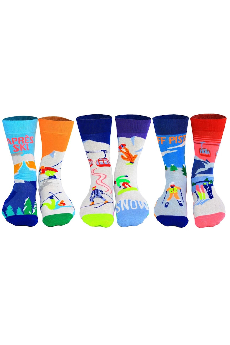 United OddSocks Дълги чорапи с шарка - 6 чифта - Pepit.bg