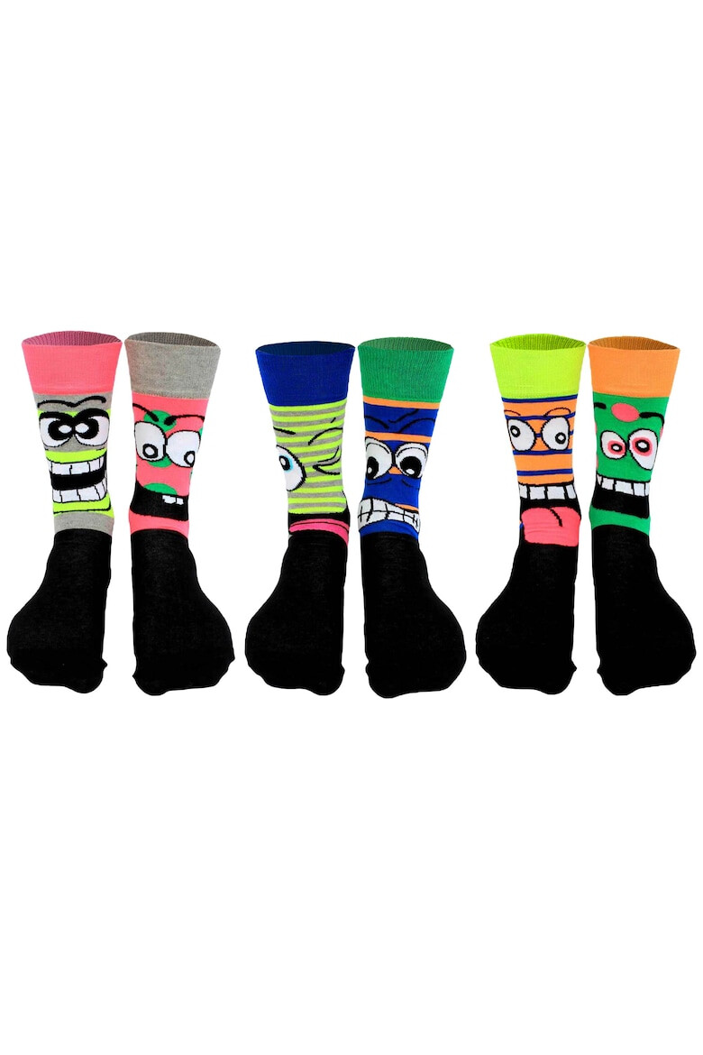 United OddSocks Дълги чорапи с шарка - 6 чифта - Pepit.bg