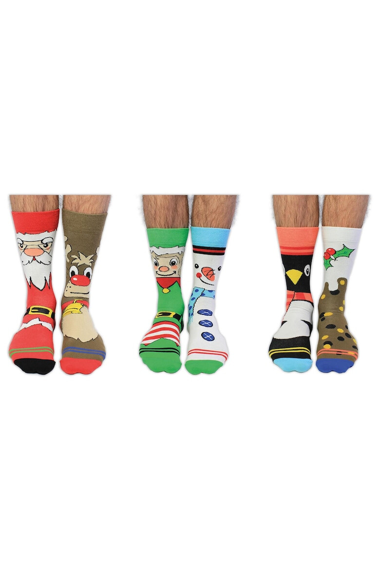 United OddSocks Дълги чорапи с шарка - 6 чифта - Pepit.bg