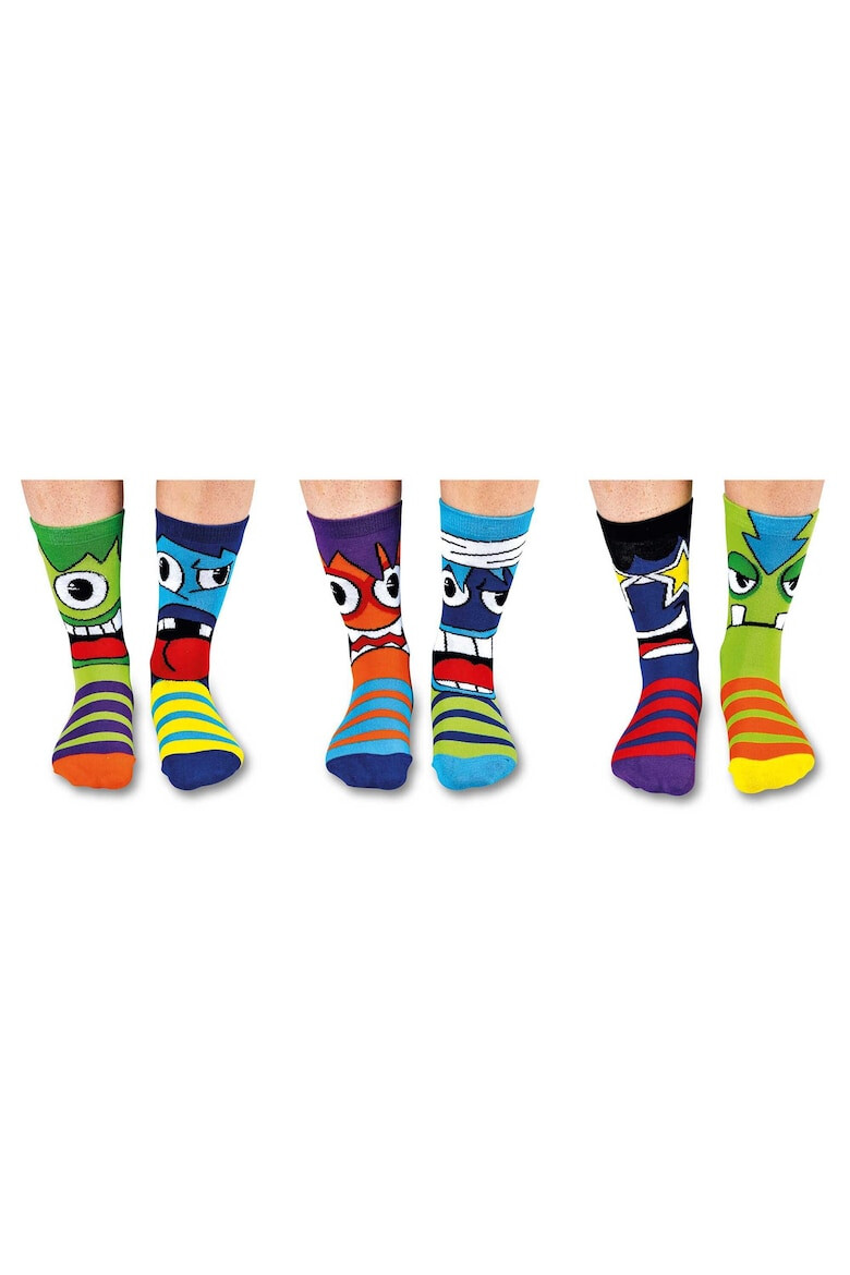 United OddSocks Дълги чорапи с щампа - 3 чифта - Pepit.bg