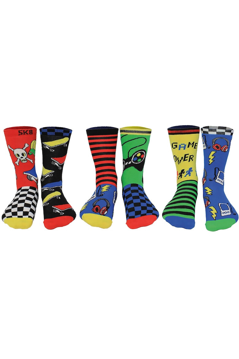 United OddSocks Дълги чорапи с щампа - 3 чифта - Pepit.bg