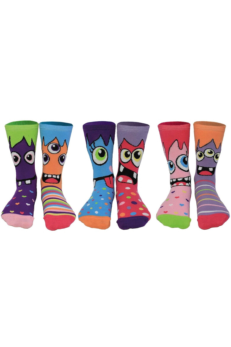 United OddSocks Дълги чорапи с щампа - 3 чифта - Pepit.bg