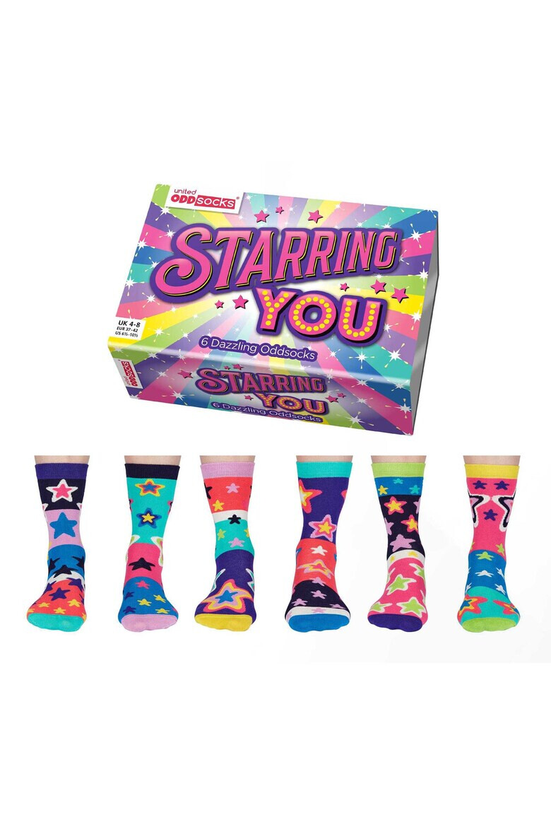 United OddSocks Индивидуално десенирани чорапи - 6 чифта - Pepit.bg