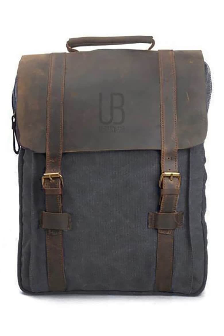Urban Bag Унисекс раница Lugano с кожено капаче - Pepit.bg