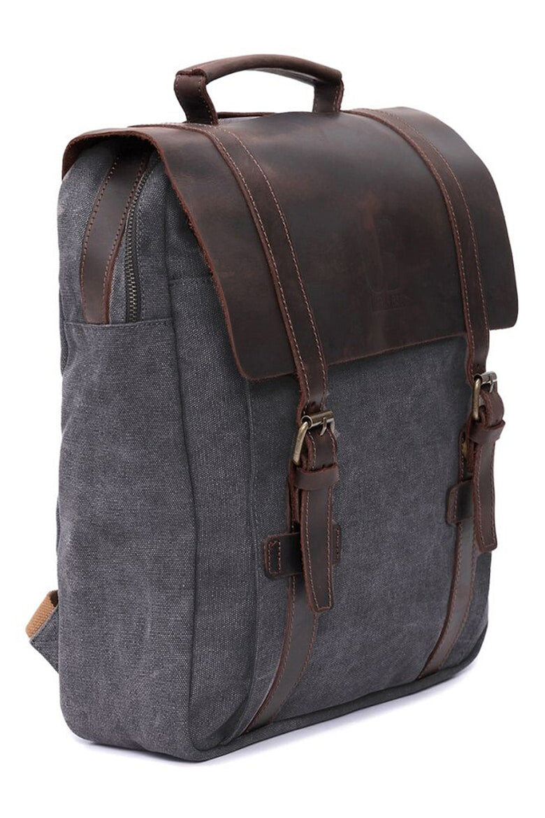 Urban Bag Унисекс раница Lugano с кожено капаче - Pepit.bg