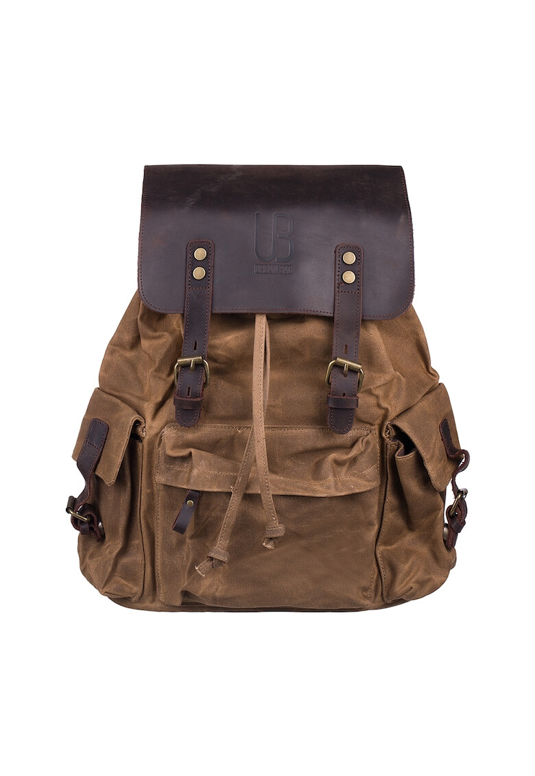 Urban Bag Унисекс текстилна раница с капаче - Кафяв - Pepit.bg
