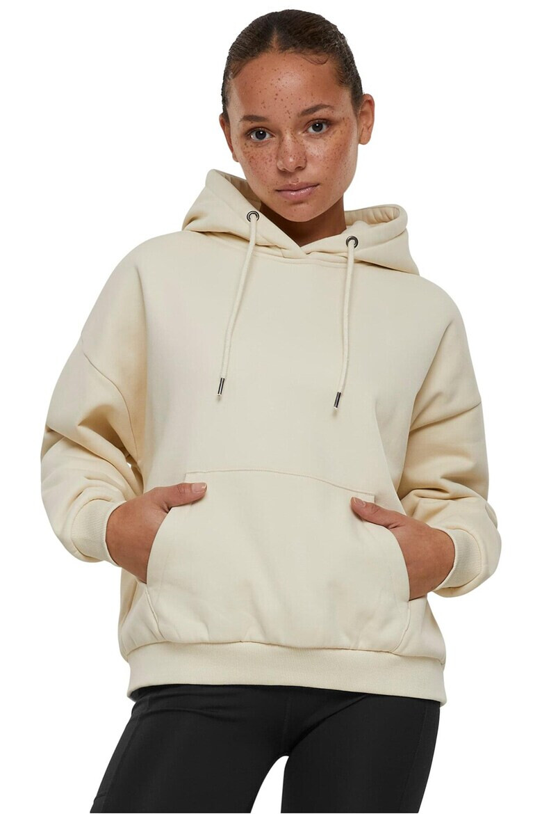 Urban Classics Худи с джоб кенгуру - Крем - Pepit.bg