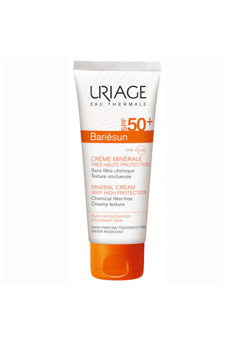 Uriage Слънцезащитен крем Bariesun SPF50+ Минерален 100 мл - Pepit.bg