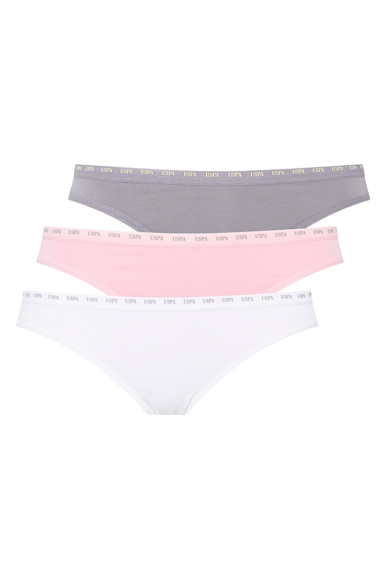 US Polo Assn Бикини с памук - 3 чифта - Pepit.bg