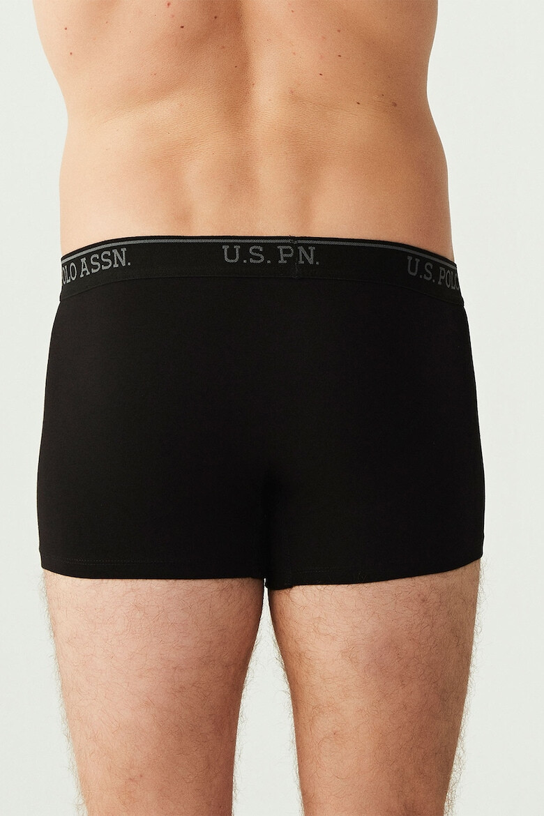 US Polo Assn Боксерки с лого - 3 чифта - Червен/Бял/Тъмносин - Pepit.bg
