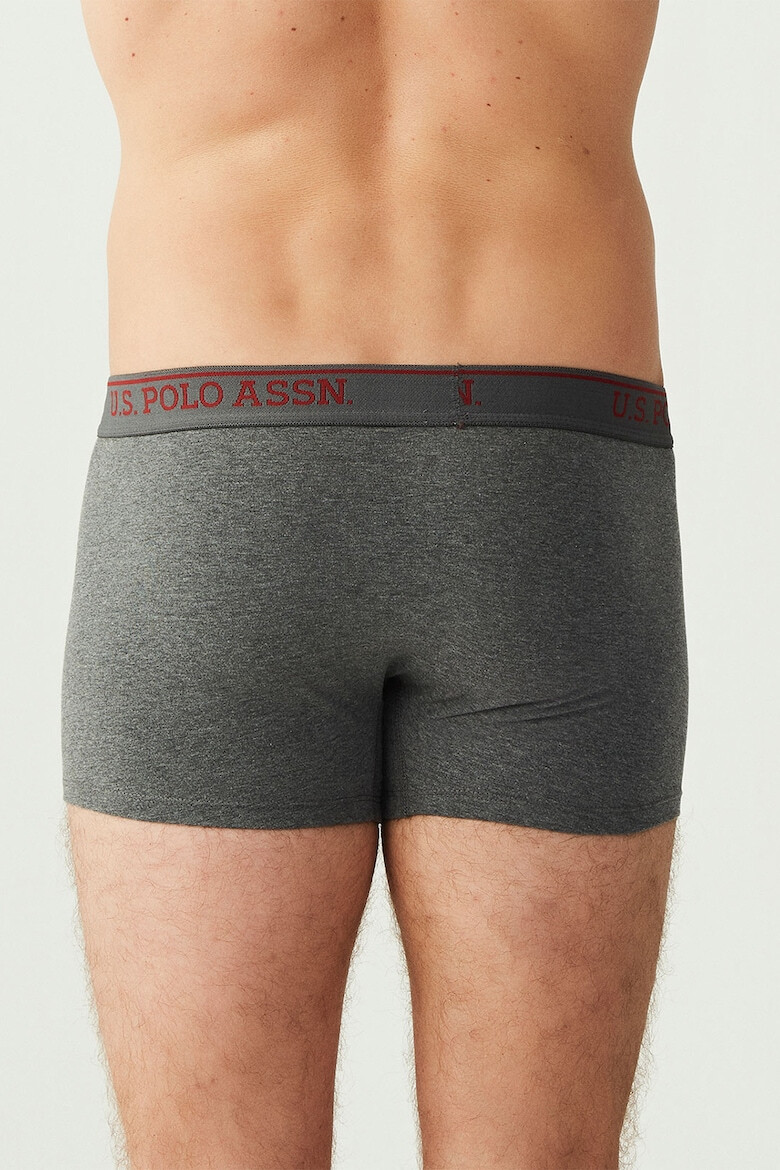 US Polo Assn Боксерки с лого - 3 чифта - Червен/Бял/Тъмносин - Pepit.bg