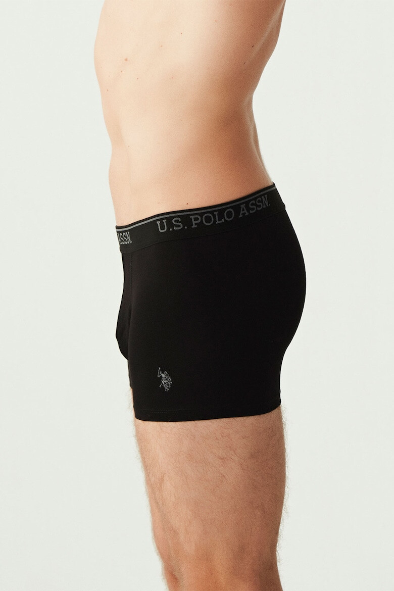 US Polo Assn Боксерки с лого - 3 чифта - Червен/Бял/Тъмносин - Pepit.bg
