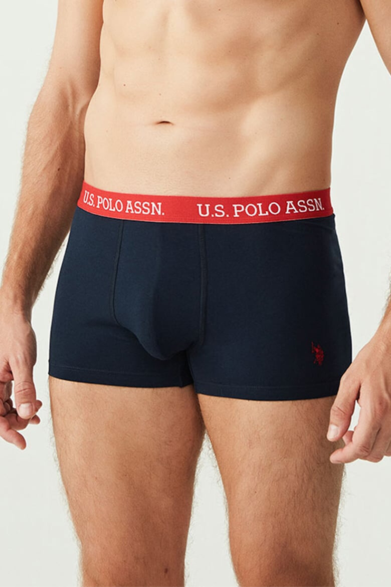 US Polo Assn Боксерки с памук и лого - 3 чифта - Pepit.bg