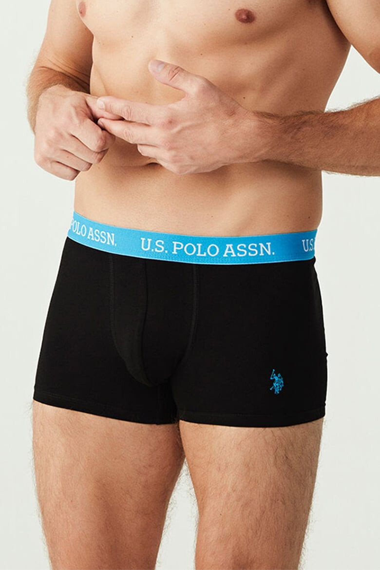 US Polo Assn Боксерки с памук и лого - 3 чифта - Pepit.bg